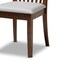Baxton Studio Marian Modern and Contemporary Grey Fabric and Walnut Brown Finished Wood 5-Piece Dining Set 174-9879-10899-Zoro - alternate 2